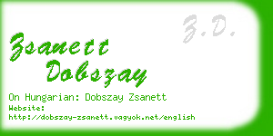 zsanett dobszay business card